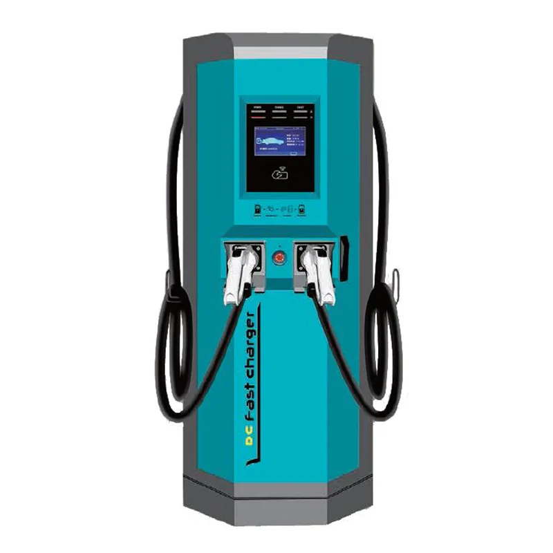 120KW-os oszlopos egyenáramú töltőhalom